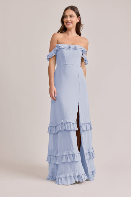 Shea Chiffon Dress | Made To Order | Periwinkle