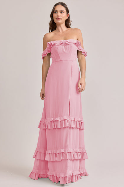 Shea Chiffon Dress | Made To Order | Rosette