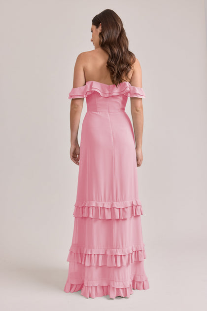 Shea Chiffon Dress | Made To Order | Rosette