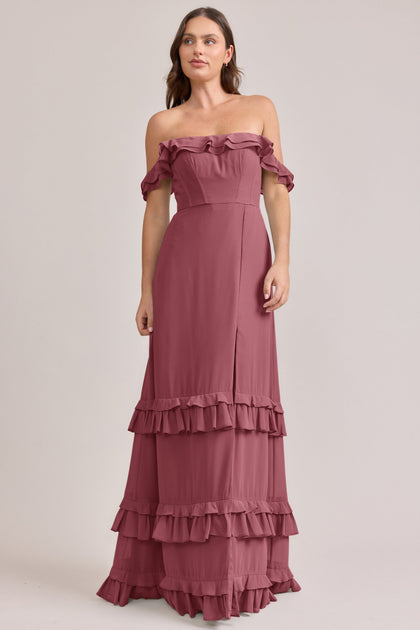 Shea Chiffon Dress | Made To Order | Rosewood