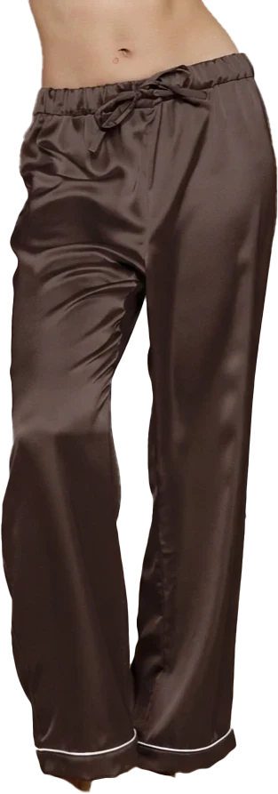 Daybreak Satin Sleep Pants | Espresso