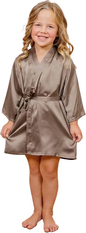 Kids Getting Ready Satin Robe | Truffle