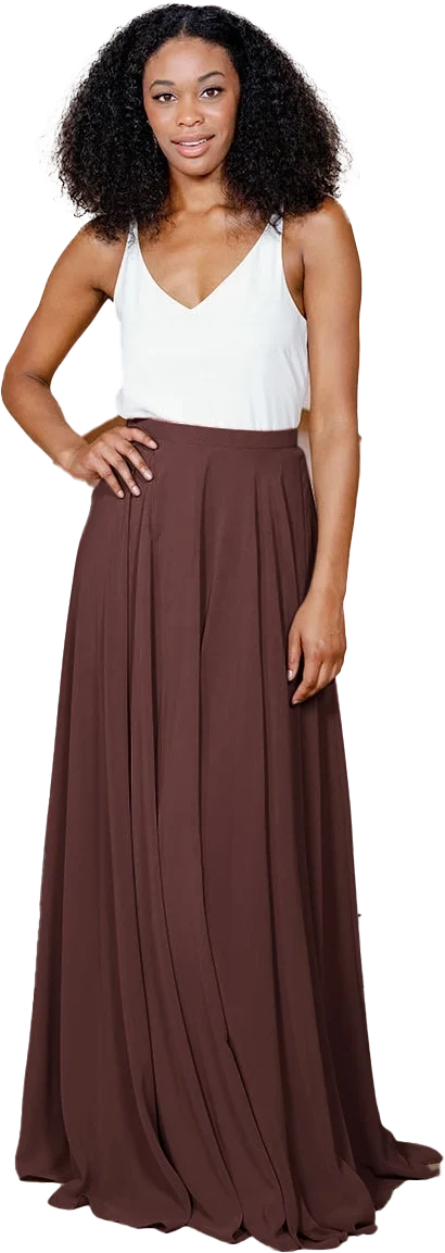 Lola Chiffon Skirt | Mahogany