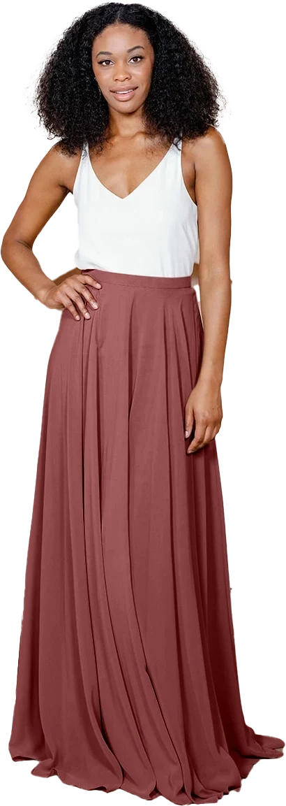 Lola Chiffon Skirt | Rosewood