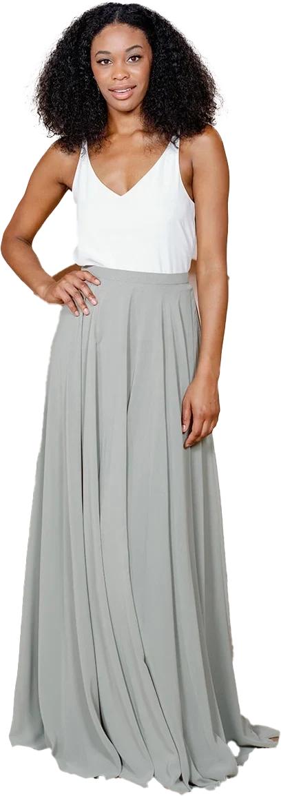 Lola Chiffon Skirt | Silver Sage