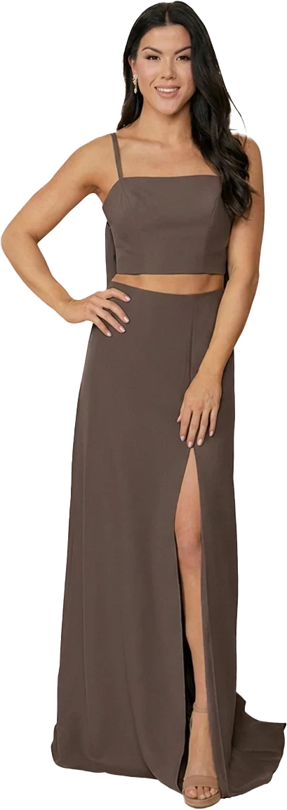Luna Crepe Skirt | Espresso