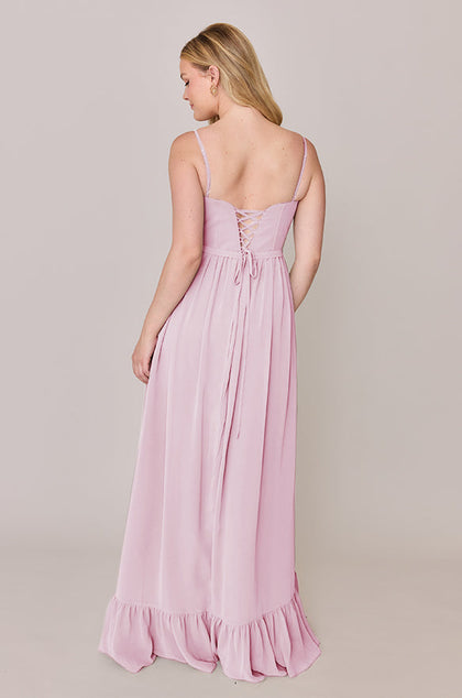 Shylah Chiffon Dress | Made To Order | Baby Pink