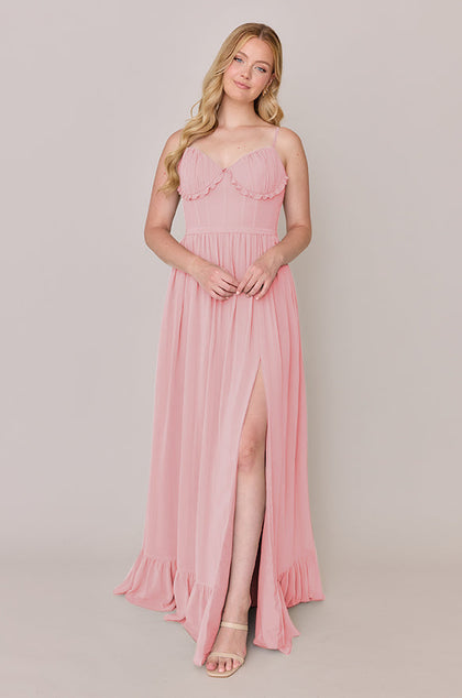 Shylah Chiffon Dress | Made To Order | Blushing Bride