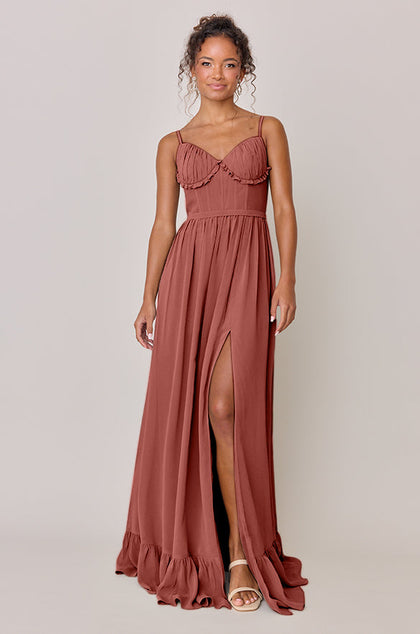 Shylah Chiffon Dress | Made To Order | Cinnamon Rose
