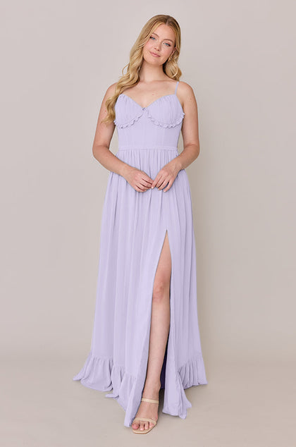 Shylah Chiffon Dress | Made To Order | Light Lavender