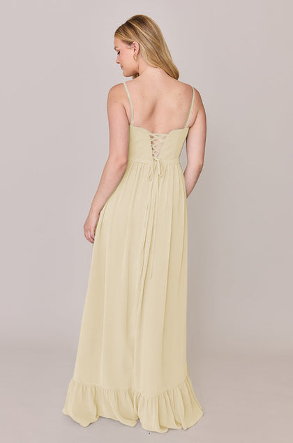 Shylah Chiffon Dress | Made To Order | Yellow