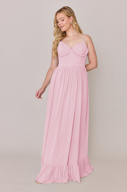 Shylah Chiffon Dress | Made To Order | Perfect Pink