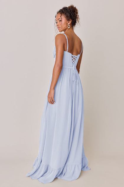 Shylah Chiffon Dress | Made To Order | Periwinkle