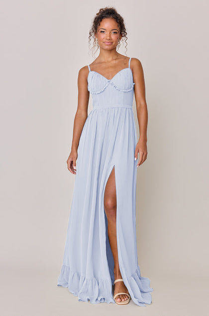 Shylah Chiffon Dress | Made To Order | Periwinkle