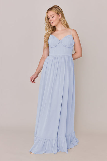 Shylah Chiffon Dress | Made To Order | Periwinkle