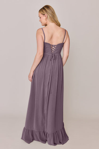 Shylah Chiffon Dress | Made To Order | Wisteria