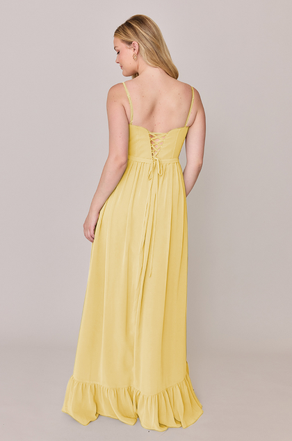 Shylah Chiffon Dress | Made To Order | Yellow