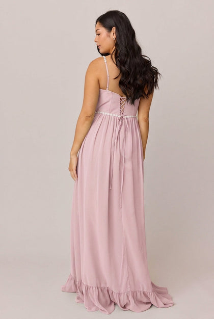 Shylah Luxe Chiffon Dress | Made To Order | Blush Pink