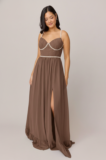 Shylah Luxe Chiffon Dress | Made To Order | Truffle