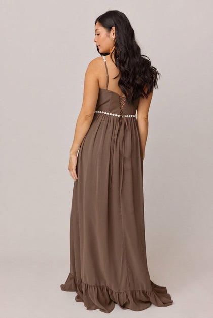 Shylah Luxe Chiffon Dress | Made To Order | Truffle