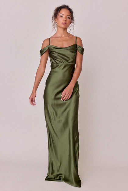 Sienna Satin Dress | Made To Order | Fern