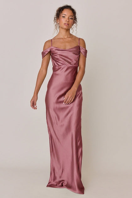 Sienna Satin Dress | Made To Order | Raspberry