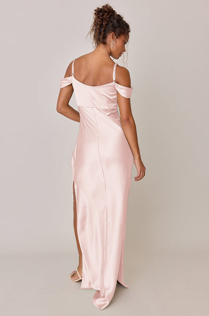 Sienna Satin Dress | Made To Order | Blush