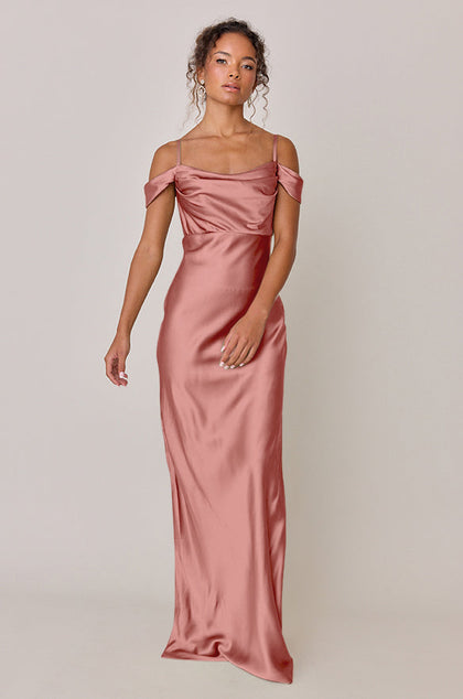 Sienna Satin Dress | Made To Order | Desert Rose