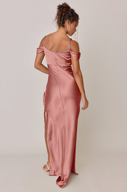 Sienna Satin Dress | Made To Order | Desert Rose