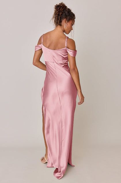 Sienna Satin Dress | Made To Order | Rosette