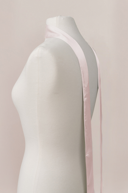Satin Skinny Scarf | Made To Order | Blush