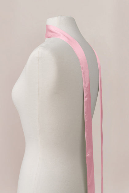 Satin Skinny Scarf | Made To Order | Rosette
