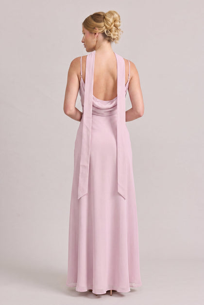 Chiffon Skinny Scarf | Made To Order | Baby Pink