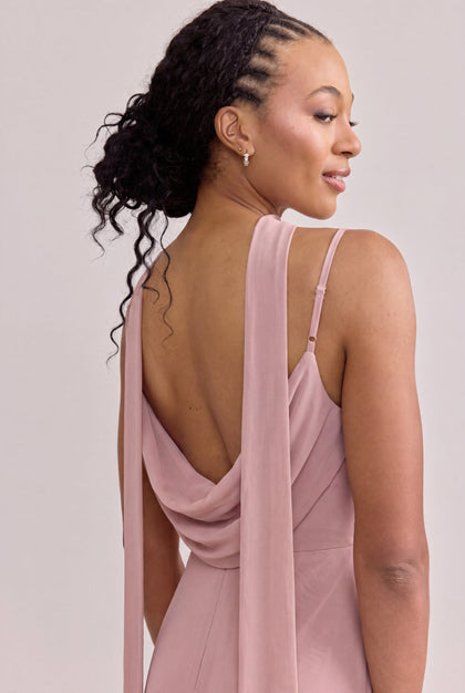 Chiffon Skinny Scarf | Made To Order | Blushing Bride