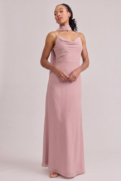 Chiffon Skinny Scarf | Made To Order | Blushing Bride