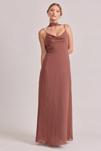 Chiffon Skinny Scarf | Made To Order | Cinnamon Rose