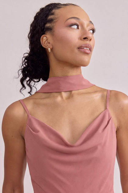 Chiffon Skinny Scarf | Made To Order | Desert Rose