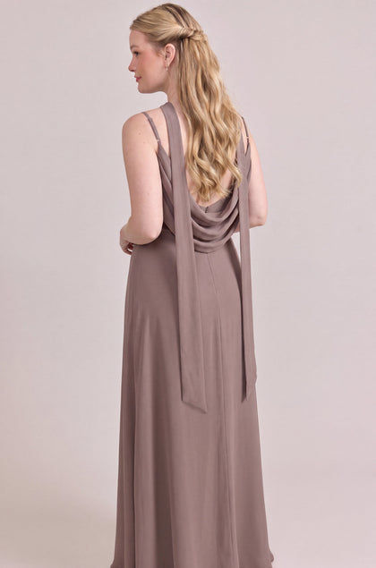 Chiffon Skinny Scarf | Made To Order | Latte