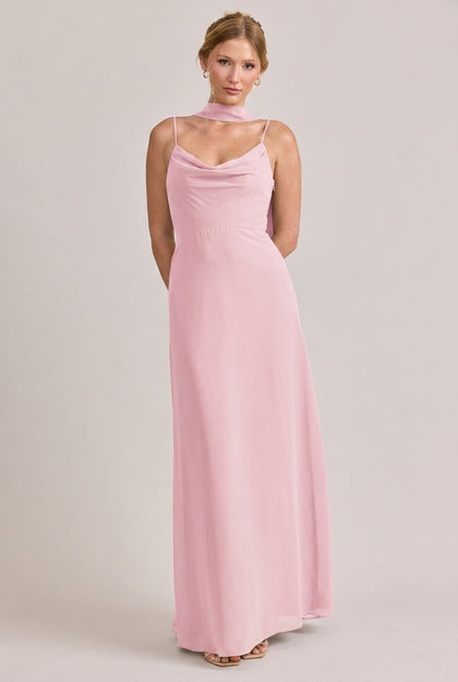 Chiffon Skinny Scarf | Made To Order | Perfect Pink