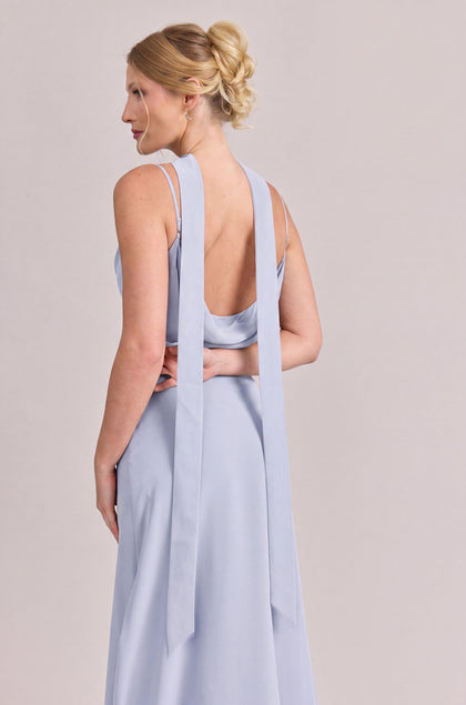 Chiffon Skinny Scarf | Made To Order | Periwinkle