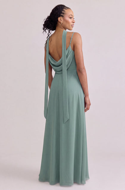 Chiffon Skinny Scarf | Made To Order | Rosemary