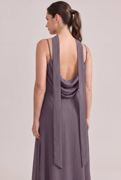 Chiffon Skinny Scarf | Made To Order | Wisteria