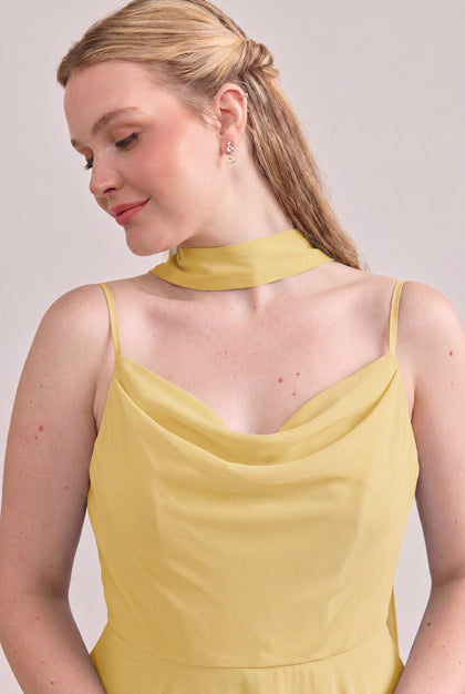 Chiffon Skinny Scarf | Made To Order | Yellow