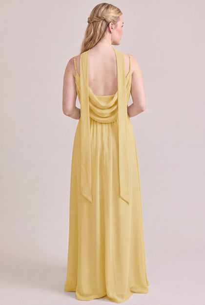 Chiffon Skinny Scarf | Made To Order | Yellow