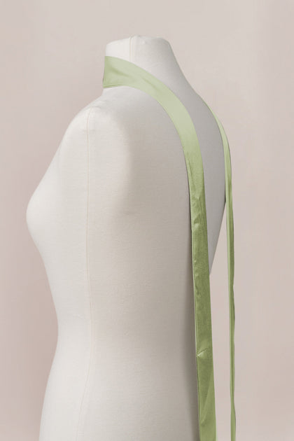 Satin Skinny Scarf | Made To Order | Matcha