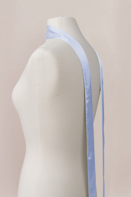Satin Skinny Scarf | Made To Order | Periwinkle