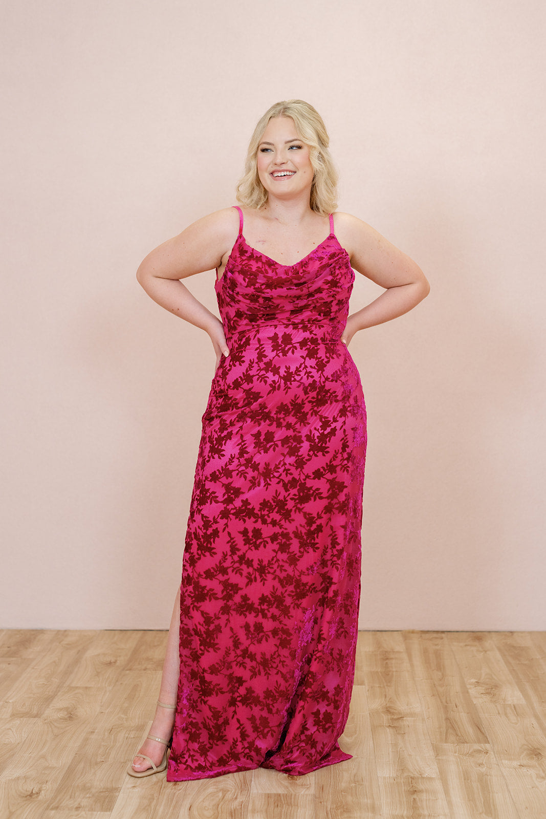 Skye Floral Burnout Velvet Dress | Made to Order Navy Skye Floral Burnout Velvet Dress | Made to Order Navy