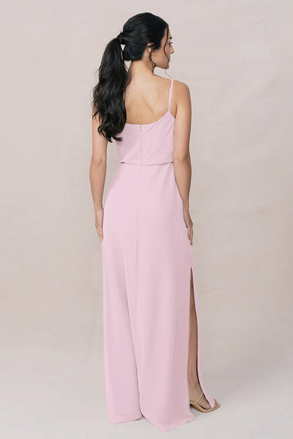Skye Chiffon Dress | Made To Order | Baby Pink