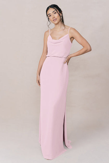 Skye Chiffon Dress | Made To Order | Baby Pink