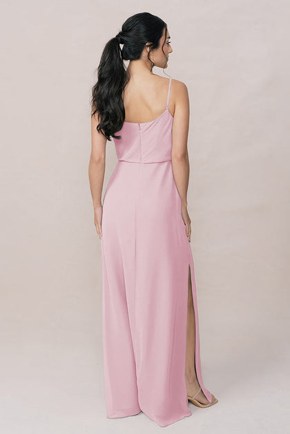 Skye Chiffon Dress | Made To Order | Blush Pink